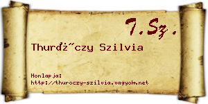 Thuróczy Szilvia névjegykártya